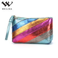 Weilida – Nouvelle Trousse de Voyage Imperméable pour Femme en Cuir PU, Pochette Cosmétique Tendance avec Motif Lettres et Fermeture Éclair