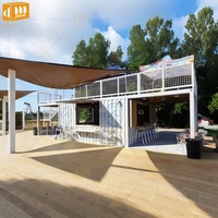 Maisons conteneurs préfabriquées compactes avec isolation élevée, magasins conteneurs, fournisseur de solutions modulaires modernes