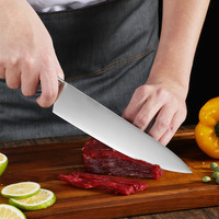 Ensemble de couteaux de cuisine professionnel en acier inoxydable de 15 pièces ensemble de couteaux de cuisine avec bloc de couteaux en bois d'acacia optimal pour un usage domestique