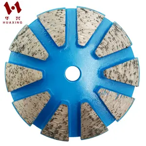 Huaxing Factory Direct 3 inch Redi-lock Diamond Grinding Disc Wheel with 10 Segments