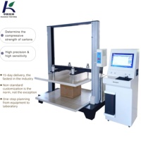 Testeur de résistance à la compression des emballages conformes à la norme ASTM D642, machine d'essai de résistance à la compression des cartons ondulés