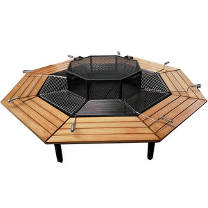 สวนไม้Top Bbq <span class=keywords><strong>Brazier</strong></span>ถ่านตารางFire Pit - Product Image 4