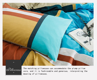 Parure de lit 100% coton, ensemble de literie imprimé chaînes, à la mode, housse de couette, vente en gros