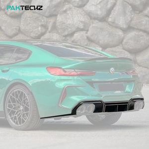 Paktechz Kit de cuerpo de fibra de carbono seco difusor de labio de parachoques trasero para BMW M8 F91 F92 F93 - Product Image 2