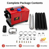 Chauffage de stationnement diesel ultra puissant OkyRie AX81H 10KW, portable avec poignée, kit de chauffage tout-en-un robuste