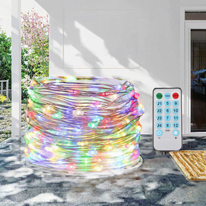 Guirnalda de Luces LED de 5m con Música, Funciona con Pilas, Cable de Cobre, Luces de Hadas Rojas, para Exteriores, Fiestas, Bodas, Jardín, Navidad - Product Image 3