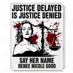 Nuovo Design Charm per Scarpe in Acrilico Justice for Tenee Nicole Good, Charm per Scarpe Renee Nicole Good per Clog - Product Image 6