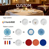 Assiettes de dîner modernes personnalisées, imprimées, durables, écologiques, 100 % mélamine de qualité alimentaire, 10 pouces, lot de 12, lavables au lave-vaisselle, pour fêtes et traiteurs