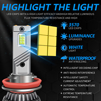 Nouveau phare LED de voiture OLIVER à double tube en cuivre 130W, lumière blanche, montage universel, 12V 10000 Lumens, H7/H4/H1/H3, feu antibrouillard H13 9005