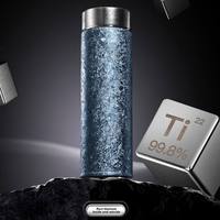 Tasse Thermos à Café en Titane Pur, Double Paroi, Haute Qualité, Nouvelle Tasse à Boire en Titane Pur pour Hommes et Femmes