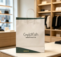 Sacs en papier kraft brun biodégradables personnalisés avec votre logo pour les boutiques de vêtements, les cadeaux, les achats, les restaurants et l'emballage à emporter