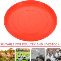 Mangeoire à poulet avec fond antidérapant, mangeoire pour volailles, poulets, canards, oies, diamètre 30-80 cm, bac à nourriture spécifique pour poussins en PP