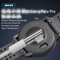Kabel Pengisi Daya Magnetik Tahan Lama 3 Pin Port Jam Tangan ke Tipe C Male USB A Male 1M untuk Jam Tangan Pintar COROS PACE PRO
