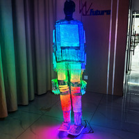 Costume à écran LED pixelisé pour spectacle, tenue futuriste cyberpunk pour spectacles sur scène, concerts, festivals, fêtes