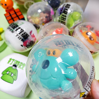 Boules de Gacha d'oeuf surprise en plastique transparent de 100mm pour les jouets de capsule vendant la machine de Gachapon