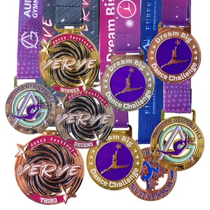 Free Mouckup Custom Dance <span class=keywords><strong>Got</strong></span> Talent Medallas Metal Star Rhythmic Gymnastics Race Award Medallas con cinta - Product Image 3