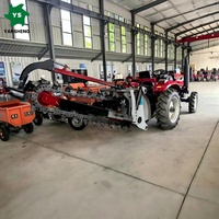Trancheuse à chaîne montée sur tracteur Yansheng, boîte de vitesses à moteur, faible bruit, profondeur de travail 0-20 cm, 80 CV, utilisation agricole et de construction