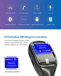 Gxykit G11 TF thẻ/U-disk xe <span class=keywords><strong>Bluetooth</strong></span> MP3 Máy nghe nhạc đài phát thanh không dây <span class=keywords><strong>adapter</strong></span> 3.1A kép cổng <span class=keywords><strong>USB</strong></span> <span class=keywords><strong>Bluetooth</strong></span> FM Transmitter - Product Image 2
