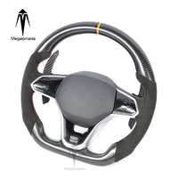 Le tout nouveau volant en fibre de carbone à LED convient aux modèles anciens et nouveaux de Volkswagen Mk6 Mk7 Mk8 Gti Gtr Golf GTE CC