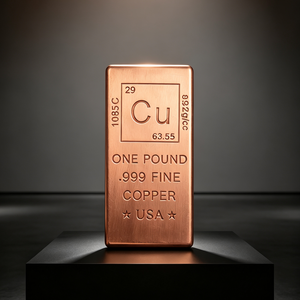 Plaque rectangulaire en cuivre fin .999 d'une livre, gravée de la table périodique, objet de collection d'art, fabriquée aux États-Unis - Product Image 5