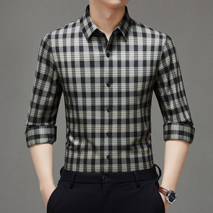 <span class=keywords><strong>เสื้อ</strong></span>เชิ้ตแนวธุรกิจกันรอยยับของ<span class=keywords><strong>ผู้</strong></span>ชายผ้าใยไผ่ไม่ติดเหล็กไม่ยับสำหรับ<span class=keywords><strong>ผู้</strong></span><span class=keywords><strong>สูงอายุ</strong></span>วัยกลางคนใหม่25ปี - Product Image 2