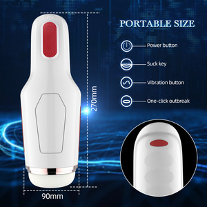 Jingba TPE Airplane Cup Male Masturbator with 10/5 Frequency <b>Vibration</b> & Sucking USB Magnetic Charging - Product Image 4