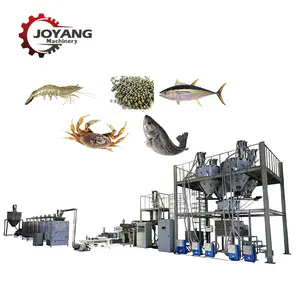 Twin Screw Aquaculture Feed Extruder Plant Fish Shrimp Crab Farming Aqua Feed Production Machine Line