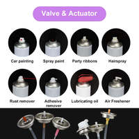 Bombe aérosol vide rechargeable, boîtes métalliques rondes, bombe aérosol vide pour désodorisant avec valves de pulvérisation