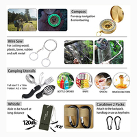 Kit de survie tactique pour traumatismes, trousse de premiers secours d'urgence, pochette médicale IFAK Molle, trousse de premiers secours de survie avec garrot et bandage