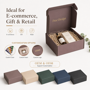 Eco Recyclable Foldable Corrugated Mailer Boxes Free Graphic Design Bulk Supply Custom Print Dimension Thickness Biodegradable - Product Image 4
