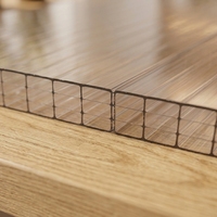 Plaque alvéolaire en polycarbonate 3 parois de 16 mm à économie d'énergie avec panneau de vitrage à revêtement UV