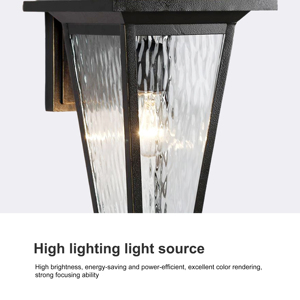 Mộc mạc Led Vuông nhôm Tường Ngoài Trời Đèn vàng nâu <span class=keywords><strong>sconce</strong></span> IP44 không thấm nước 5000K ánh sáng ban ngày 3-năm bảo hành cho khách sạn nhà - Product Image 6