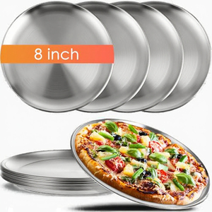 Bandeja para Pizza de Acero Inoxidable Premium para Hornear y Servir, para Restaurantes, Hoteles y Cocinas, Redonda, Duradera, de Grado Alimenticio - Product Image 3