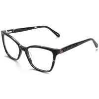 Elan Optical YB8506 Nouvelle Arrivée Monture de Lunettes Classique Oeil de Chat pour Femme, Monture Complète en Acétate avec Métal, Livraison Rapide
