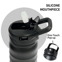 Gobelet sport à double couvercle 18oz, haute valeur esthétique, portable, pour eau froide, en acier inoxydable 304, avec ventouse