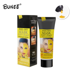 OEM 120g blanqueamiento Anti-arrugas <span class=keywords><strong>oro</strong></span> colágeno pelar cara máscara para la piel de todos - Product Image 1