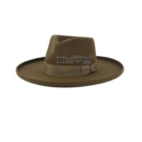 Chapeau Fedora à large bord pour femme Baoding Huayi, bord uni, pour la plage, les fêtes, la pêche, le style décontracté et les activités de plein air
