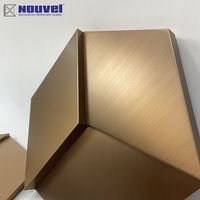 Panneau de décoration 3d pour intérieur d'hôtel, revêtement métallique, panneau en acier inoxydable pour murs