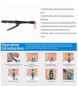<span class=keywords><strong>Stapler</strong></span> wasir bedah Tiongkok pabrikan Manual 34/32mm instrumen bedah dasar logam baja plastik - Product Image 6