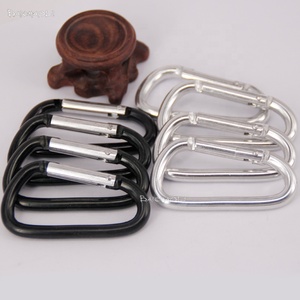 Moschettone a D in Lega di Alluminio Baichaoli 6.2*7 Argento/Nero con Logo Personalizzato per Industria Pesante e Miniere - Product Image 3