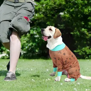 Set di pigiami con Logo di lusso per cani 5xl abiti di bambù per cani vestiti per animali domestici camicie e pigiami in cotone Opp sacchetto di plastica moderno