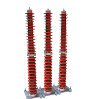 Parafoudre composite à oxyde de zinc 220 kV HY10WZ pour station haute tension extérieure avec anneau de calibrage