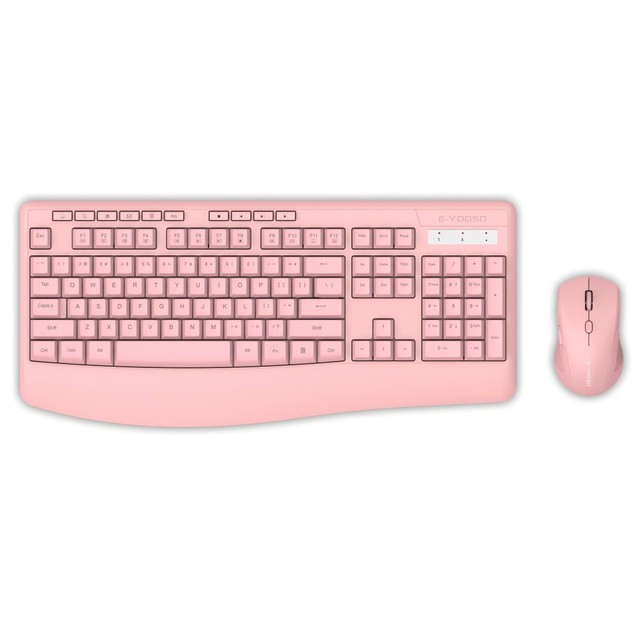 2.4z Full-Sized Ergonomic Wireless Keyboard and Mouse Combo