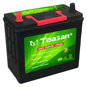 Toasan Lead Acid 12V 45AH Disegel Bebas Perawatan Baterai untuk Mobil 46B24R-MF