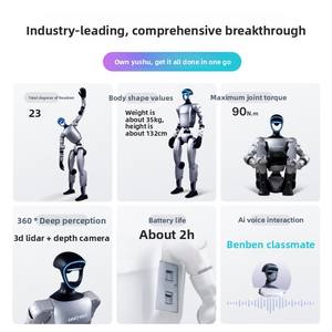 Robot humanoïde G1 avec capacités d'IA, interaction vocale, compagnie à domicile, divertissement, spectacles commerciaux, éducation, recherche - Product Image 2