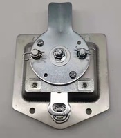 Poignée de porte encastrée avec palette pour boîte à outils de camion Loquets de verrouillage en acier inoxydable Matériau en fer zingué