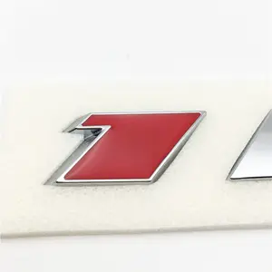 Emblema del distintivo della lettera della targhetta 3D del cromo di plastica dell'abs su ordinazione dell'automobile