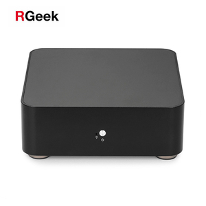 RGeek OEM personalizado barato L65 aleación de aluminio <span class=keywords><strong>Torre</strong></span> Sin ventilador USB 3,0 HTPC Mini ITX <span class=keywords><strong>PC</strong></span> <span class=keywords><strong>caja</strong></span> de la computadora - Product Image 1