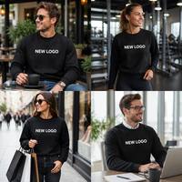 Felpa da palestra con scollo a o personalizzato da uomo Pullover oversize felpa sportiva per il Fitness modello a stampa solida autunno Streetwear-XXS XL