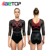 Justaucorps de compétition OEM Ibetop pour adultes, tenue de gymnastique, performance, ombré, vêtements de danse pour femmes, spandex, sublimation